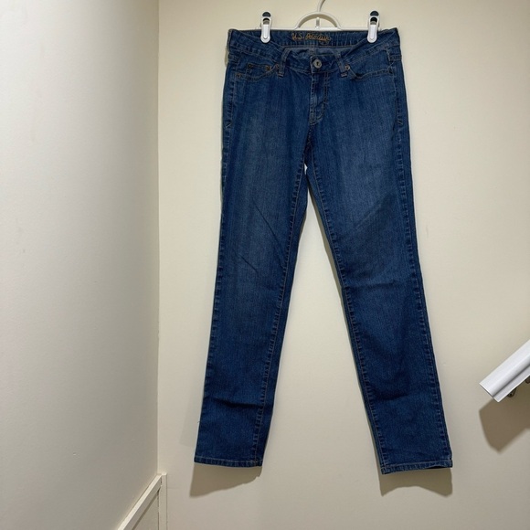 Women’s U.S Polo  Assn. Brand Dark Wash Skinny Style Casual Denim Jeans Size 7/8 - Picture 1 of 16